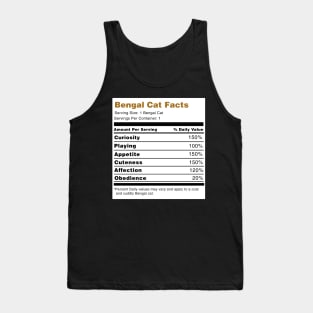 Bengal Cat Facts Tank Top